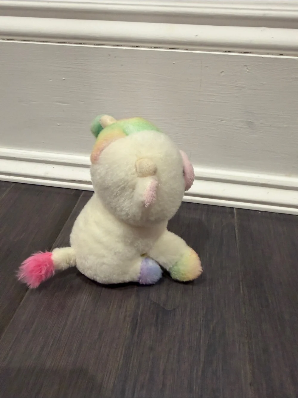 NWOT 5” in Pettoties Pets Plush Rainbow-Accent Pig Stuffed Animal Plush Toy